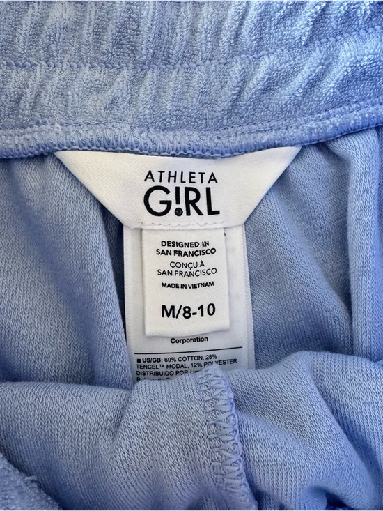 Athleta Girl Jump In Terry Skort Swallowtail Blue 8-10 NWT - Picture 6 of 9